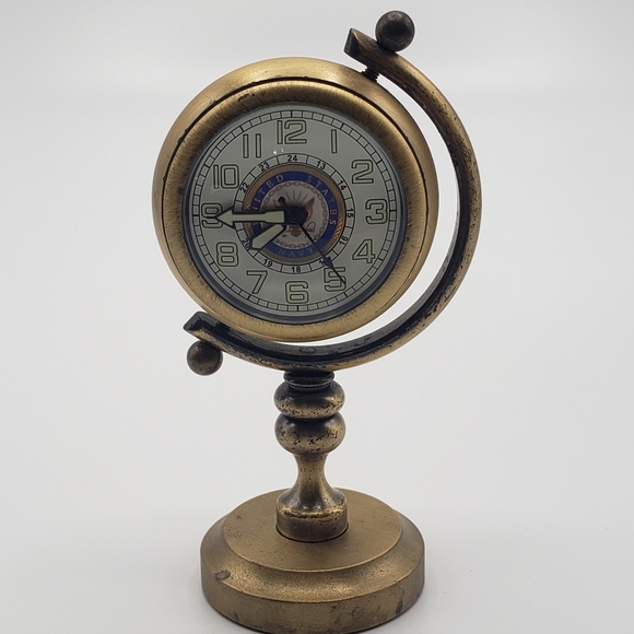 Brass Nautical Clock Untested - Picture 1 of 4